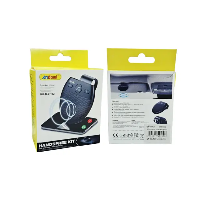 Andowl Σύστημα Ανοιχτής Ακρόασης Bluetooth Αυτοκινήτου Q-DH02 - Car Bluetooth Handsfree Kit 0751060