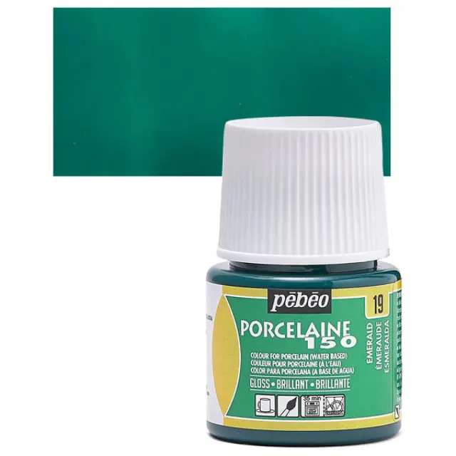 Pebeo Porcelaine 150 Σμάλτο - 19 Emerald (T) - 45ml