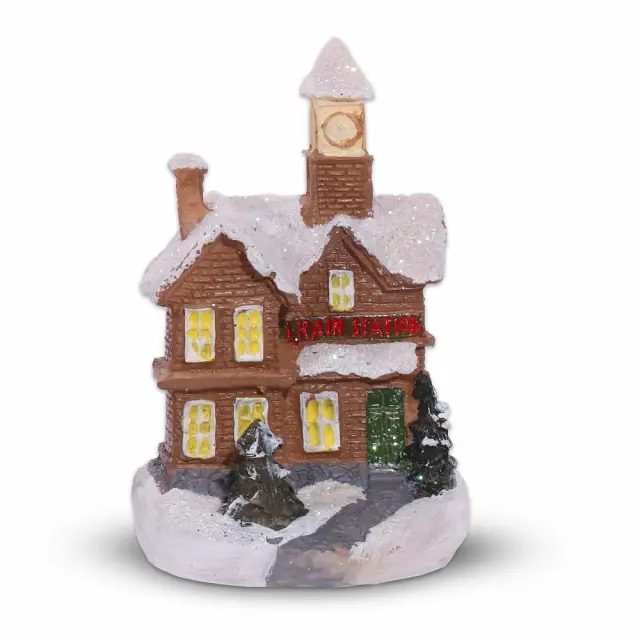 Artezan Christmas LED Table Top House Decoration Brown 10*6cm 15.004.0234