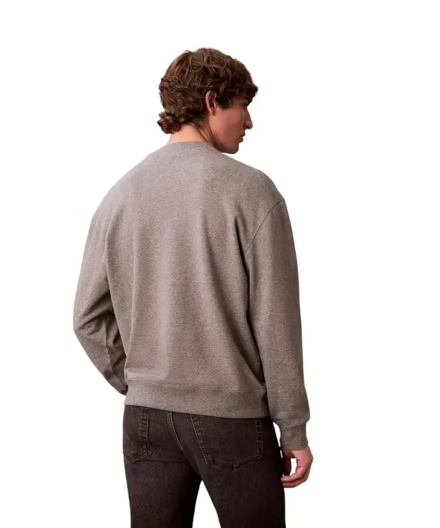 Calvin Klein - Ανδρικό Φούτερ Hoodie 350Terry Monologo Loose Fit LV04RD242G-P7E Γκρι - XL 3