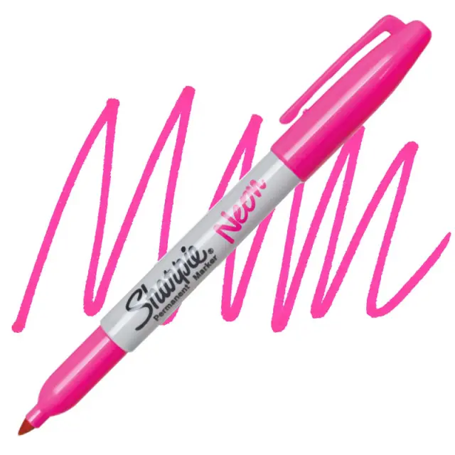 Μαρκαδόρος Sharpie Fine Permanent 0.9mm - Neon Pink