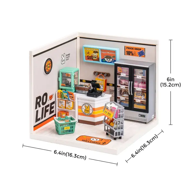 Rolife DIY Miniature Store / Κατασκευή 3D Μινιατούρας με Φωτισμό: Energy-Supply Store 3
