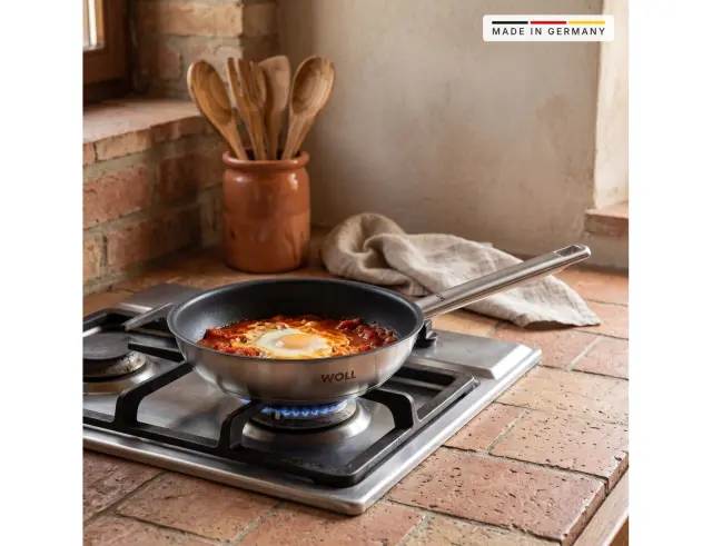 Τηγάνι Woll Steel με αντικολλητική επίστρωση, από ανοξείδωτο ατσάλι και διάμετρο 20cm520ST