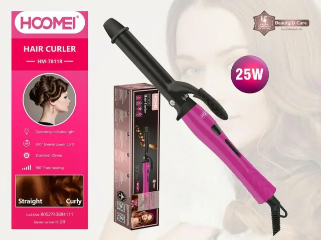 Hoomei Hair Curler Ψαλίδι Μαλλιών για Μπούκλες 25W HM-7811R 3