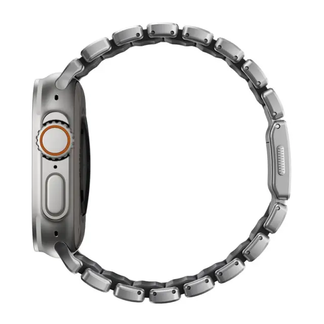 Nomad Stratos Band Natural Titanium Black FKM AW 45/46/49mm 2