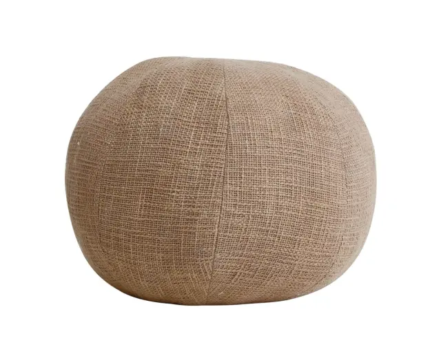 Σκαμπό Πουφ Sanah PTMD Luxury Living με διαστάσεις 40x40x35cm - Brown 121928 2