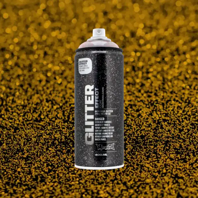 Montana Glitter Spray 400ml Glitter Dusty Gold
