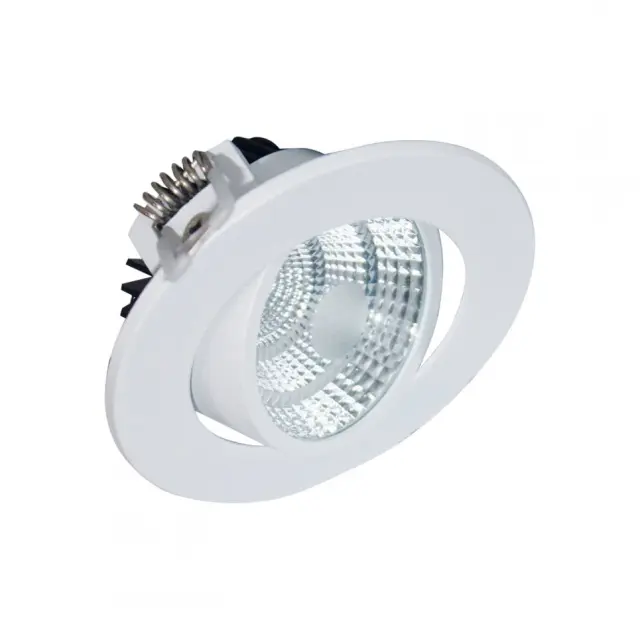 Aca Light Υ/Κ ROUND WHITE MOV. LED SPOT 6W 3000K 410Lm COB 230V 60° Ra80