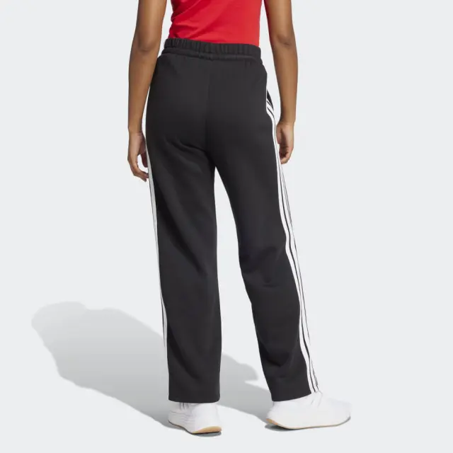 adidas Sportswear Women's 3-Stripes Open Hem Fleece Pants Μαύρο JE1300 (adidas Sportswear) - Large 2
