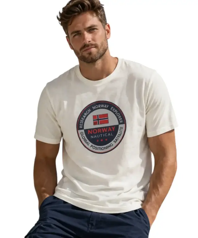 Norway Nautical School - Ανδρικό T-shirt Κοντομάνικο 856029-WHITE Λευκό