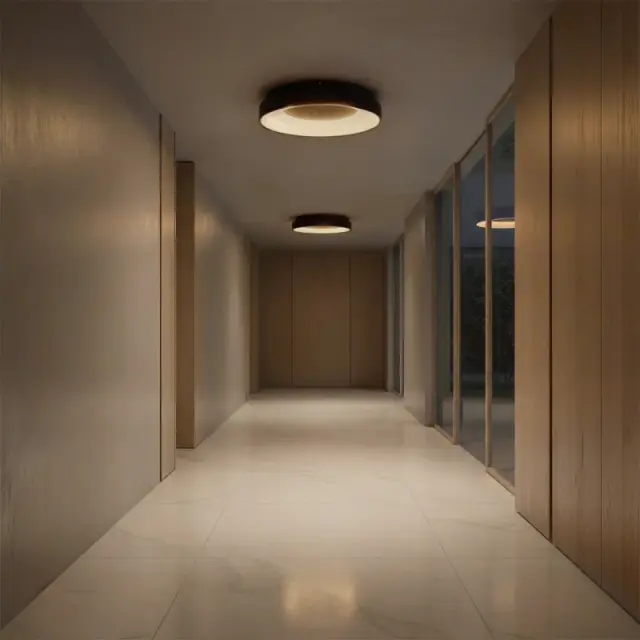 SALEM LED Φωτιστικό Οροφής CCT με Χειριστήριο Dimmable 75Watt Καφέ Ματ KLV-101-0280