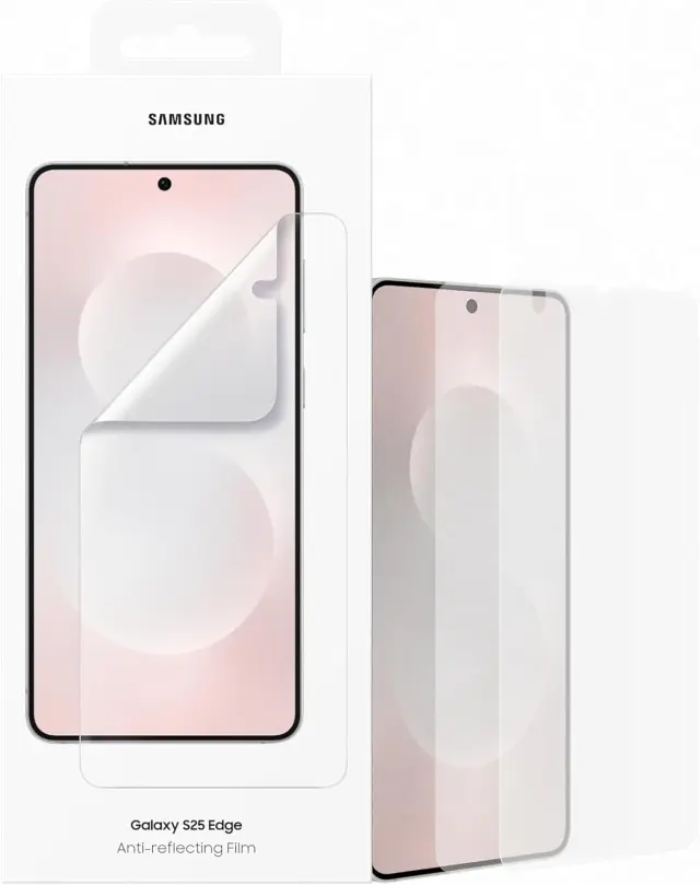 Samsung Anti-Reflective Film EF-US937 for Galaxy S25 Edge, Smartphone Cover, 2 Screen Protectors, Transparent, Scratch-Resistant, Touch Sensitive, Protection, Transparent