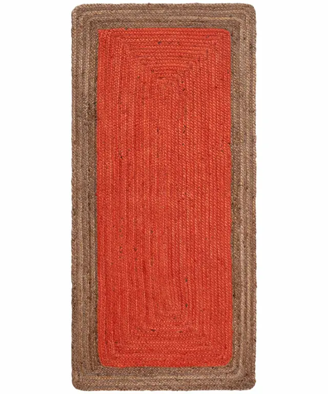 Χαλί γιούτα 1708 (70cm x 160cm) teracotta - -