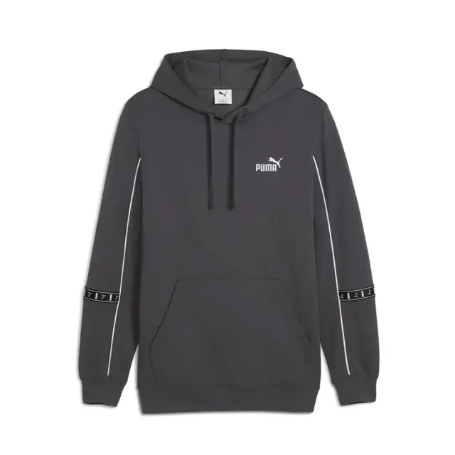 Puma Essentials Tape Layout Hoodie (689178-44) - Γκρί - L