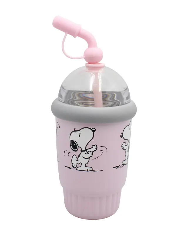 Παγούρι θερμός με καλαμάκι Snoopy 400ml 2