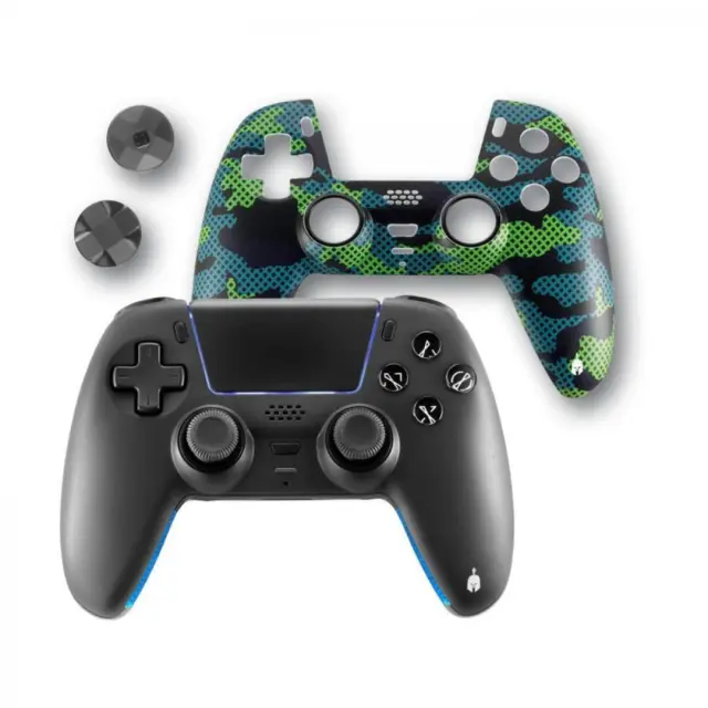 Spartan Gear Sarissa Ασύρματο Gamepad για PC, PS5, PS4 + Nintendo Switch Μαύρο με Extra Faceplate