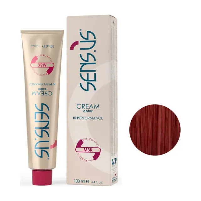 Sensus M3K Permanent Hair Color 6.555 Intense Red 100ml - (μόνιμη βαφή έντονο κόκκινο)