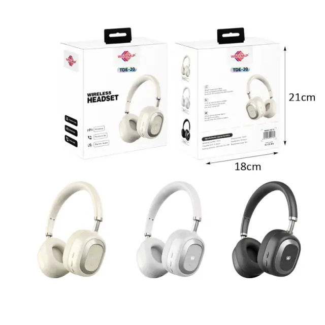Wisdomup Ασύρματα Ακουστικά Κεφαλής TDE-20 - Wireless Headset 492562 3