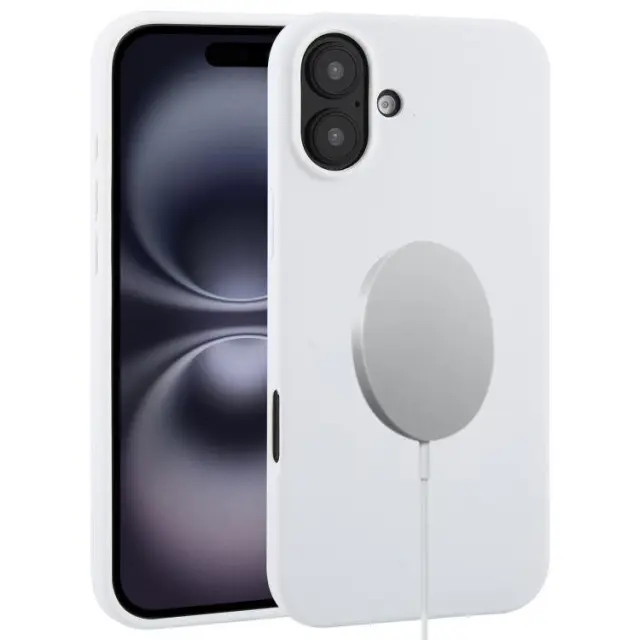 MagSafe Θήκη Σιλικόνης για iPhone 16- White OEM