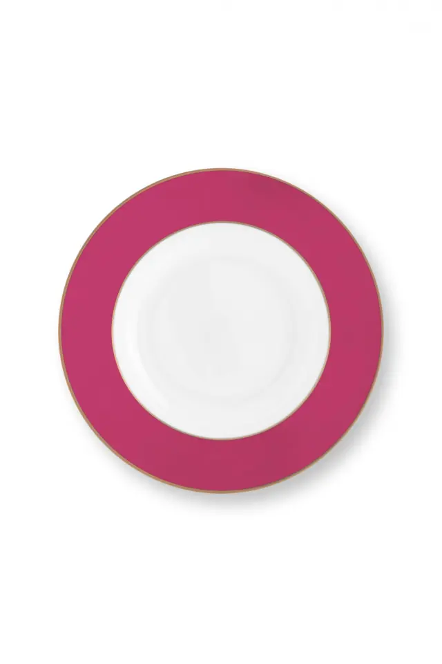 PIP STUDIO ΠΟΡΣΕΛΑΝΙΝΟ ΠΙΑΤΟ PIP CHIQUE ΡΟΖ & ΧΡΥΣΟ 23,5cm - One size