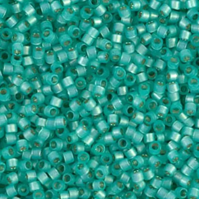 Χάντρα Miyuki Delica 11/0 - DB627 - Semi Matte Transparent Silver Lined Aqua ~7gr
