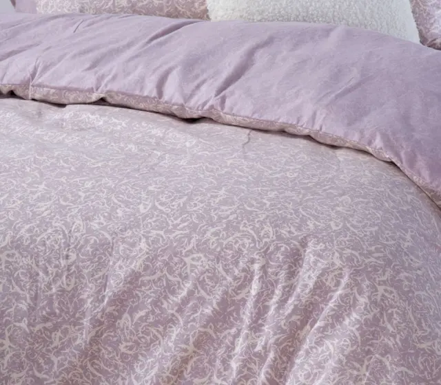 ΣΕΤ ΣΕΝΤΟΝΙΑ ΦΑΝΕΛΕΝΙΑ ΥΠΕΡΔΙΠΛΑ SORIAL 240X260 NEF-NEF HOMEWARE MAUVE 2