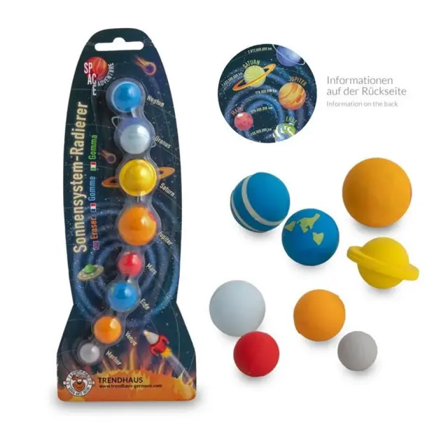 Trend Γομολάστιχες 959256 Feelings Space Solar System Σετ 8 Τεμαχίων (Trend)