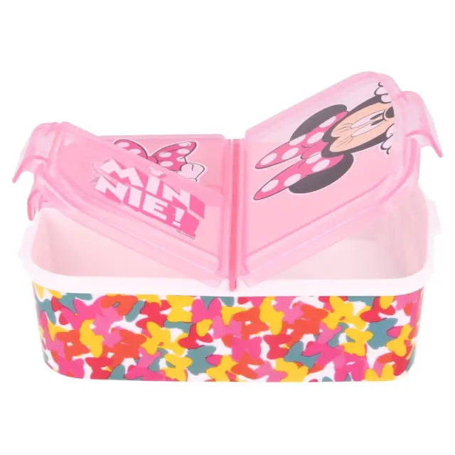 Φαγητοδοχείο πλαστικό MULTI COMPARTMENT SANDWICH BOX MINNIE SO EDGY BOWS 51120 3