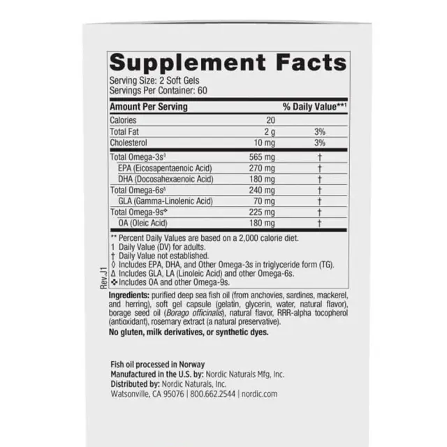 Nordic Naturals Complete Omega 565 mg 2