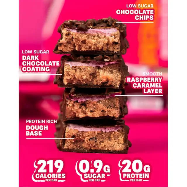 Grenade Dark Chocolate Raspberry Protein Bar 60g 2
