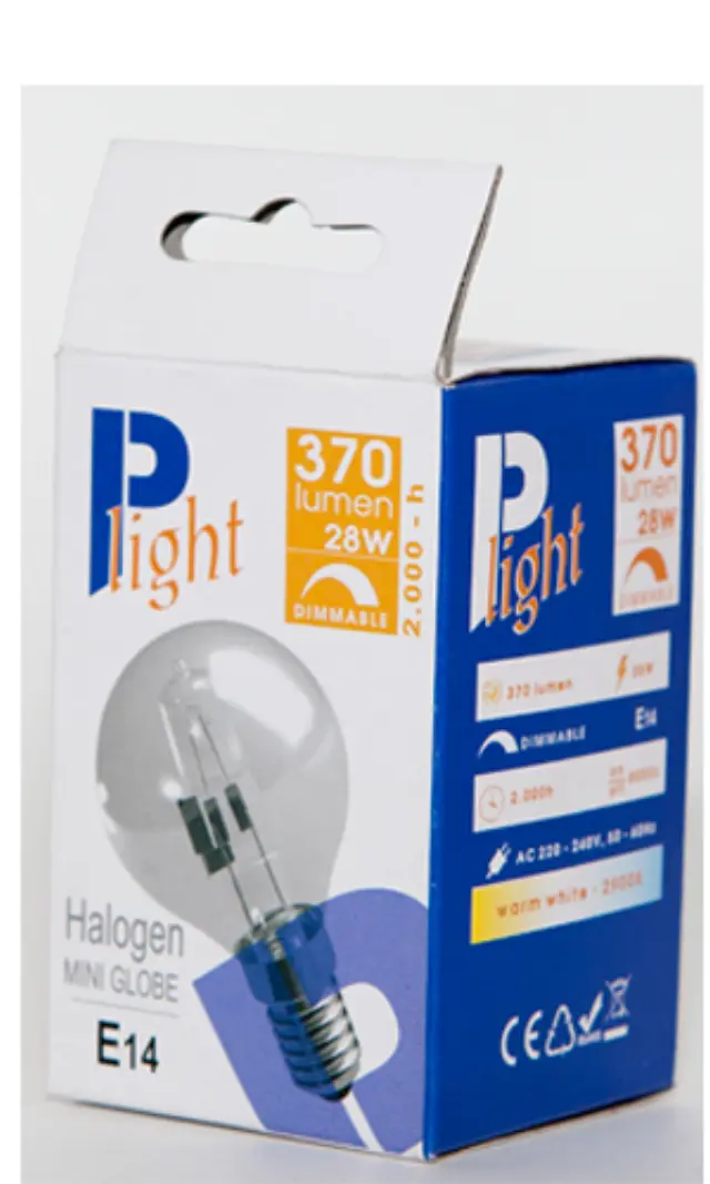 Plight Halogen Λάμπα Eco Σφαιρικό E14/28W