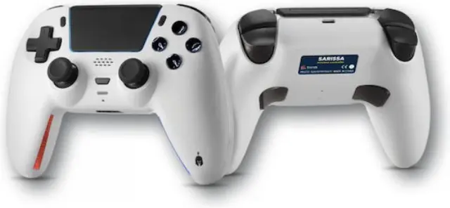 Spartan Gear Sarissa Ασύρματο Gamepad για PC, PS5, PS4 + Nintendo Switch Λευκό με Extra Faceplate 3