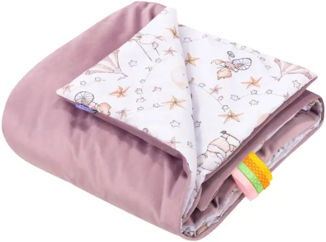 Παιδική Κουβέρτα 2 Όψεων 75x100cm Velvet Candy Circus Pink 5904506813285 3