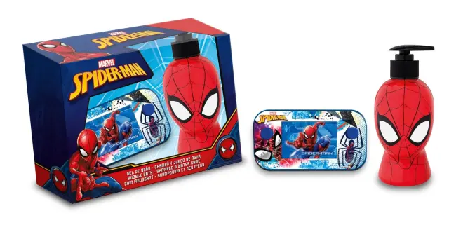 Spiderman Water Game Gift Set: Αφρόλουτρο & Σαμπουάν 2-σε-1 300ml + Παιχνίδι με Φούσκες