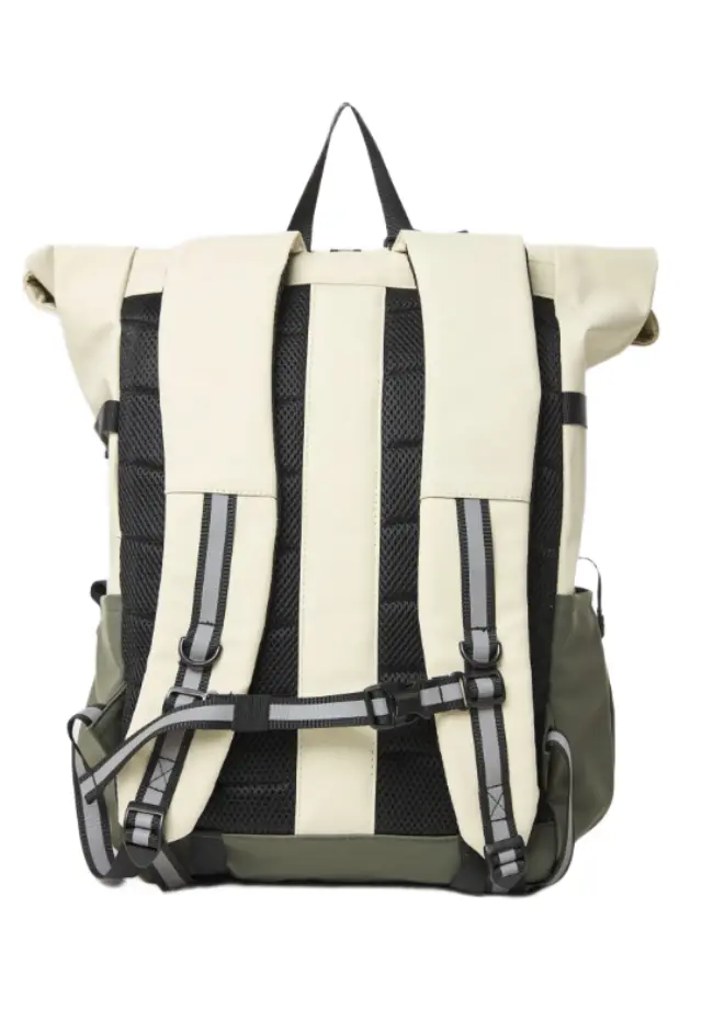 FunkyBuddha ανδρικό urban roll-top σακίδιο πλάτης color block FBM014-013-10-2 2