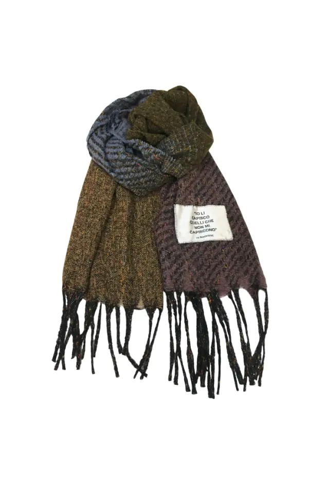 LE PANDORINE - Brown morgan scarf 65x185