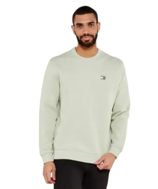 Tommy Hilfiger - Ανδρική Μπλούζα Φούτερ Reg Badge Crew Ext DM0DM20660-M1C Πράσινο - M