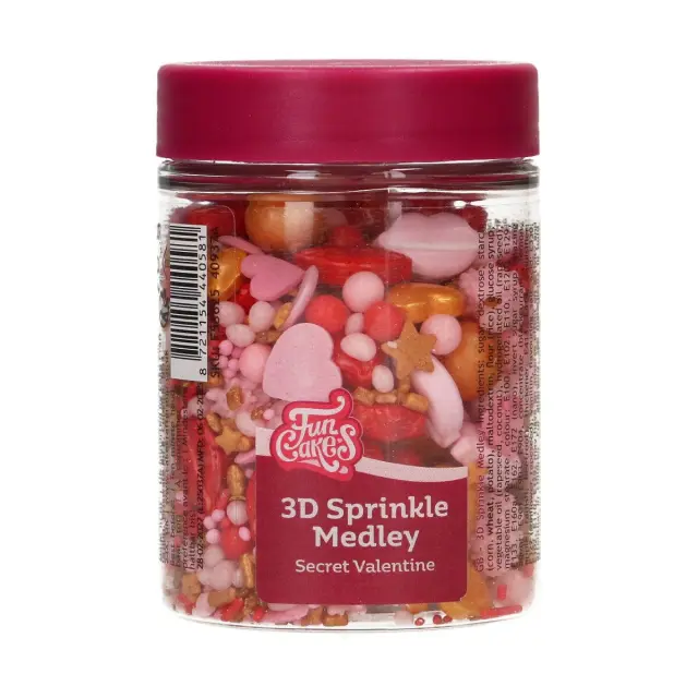 FunCakes 3D Sprinkle Medley - Secret Valentine - 70γρ.