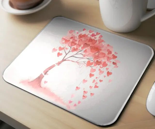 Mousepad ( tree with hearts 01 ) Διαστάσεις: 23cm(μήκος) x 20cm (ύψος) 2