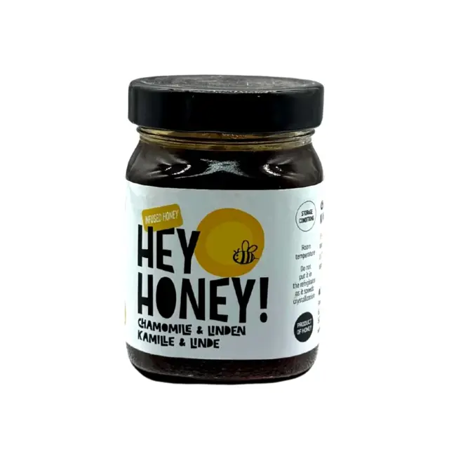 Ελληνικό Μέλι Με Χαμομήλι & Φλαμούρι 450g Hey Honey!
