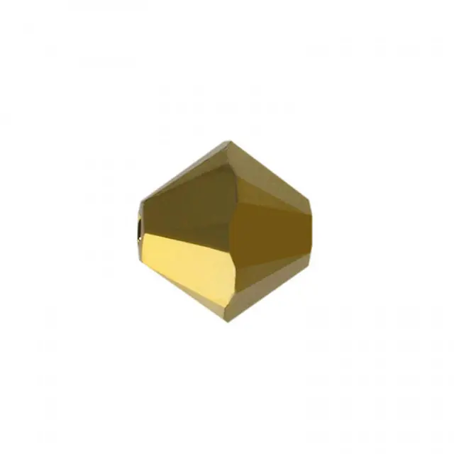 Swarovski 5328-001DOR2- XILION Bicone Crystal Dorado 2x 6mm - 18τεμ