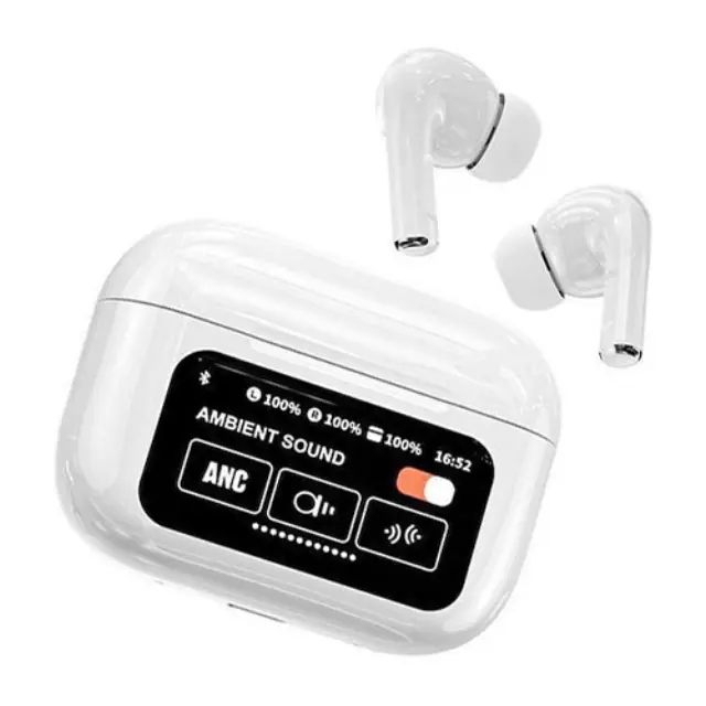 A9 Pro In-ear Bluetooth Handsfree Ακουστικά με Αντοχή στον Ιδρώτα και Θήκη Φόρτισης Λευκά