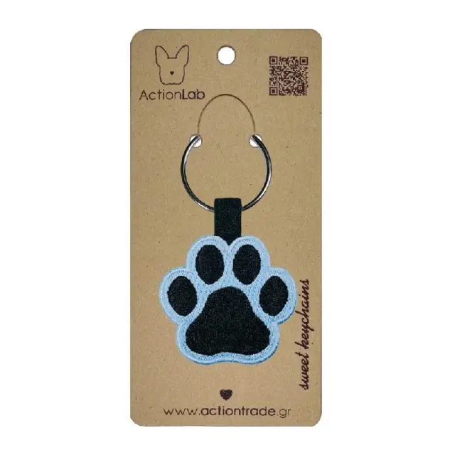 ActionLab Μπρελόκ Animal Paw Light Blue