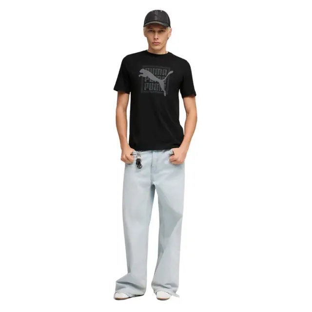 Puma Graphic Wording T-Shirt (691775-01) - Μαύρο 2