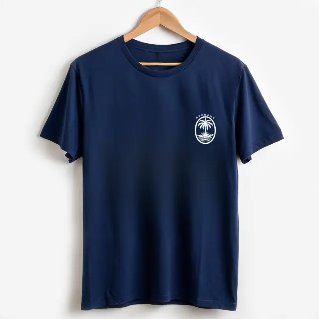 T-shirt Noshame® Navy με τύπωμα Palm - 132596 - XXL