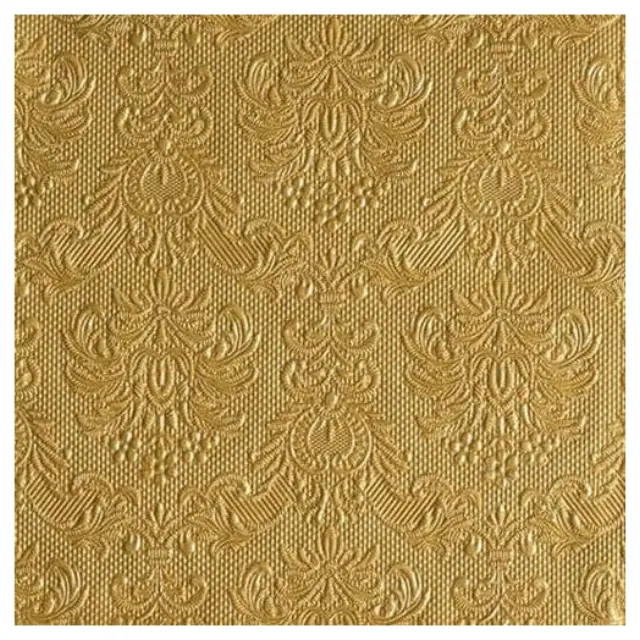 Χαρτοπετσέτα για ντεκουπάζ ανάγλυφη Elegance Gold , 1τεμ