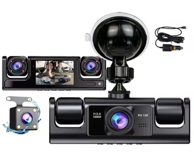 Kάμερα DVR 4 καναλιών με οθόνη 2″, κάμερα οπισθοπορείας HD 1080p οχήματος XD25105