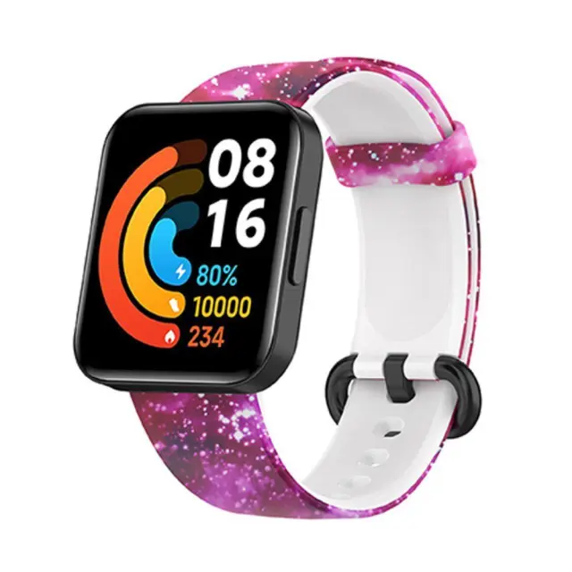Λουράκι Σιλικόνης για Xiaomi Mi Watch Lite 2 Starry Sky Μωβ OEM 3