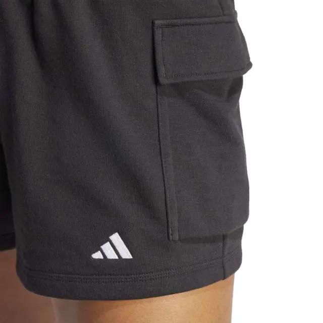 adidas Essentials Small Logo French Terry Cargo Short (JD9944-Black) - Μαύρο 3