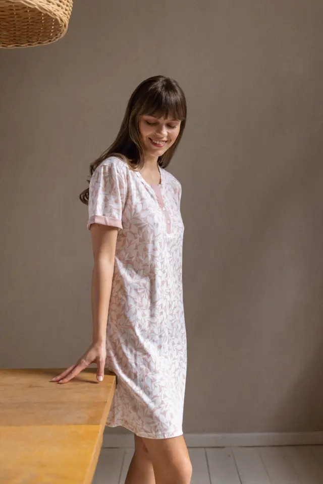 S1262 - Type - NIGHTGOWN PINK FLOWER